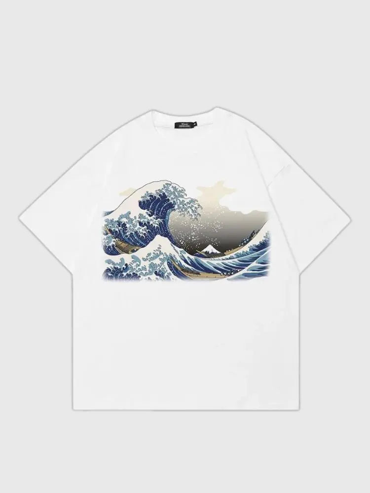 Japanese Wave Shirt Japan Clothing