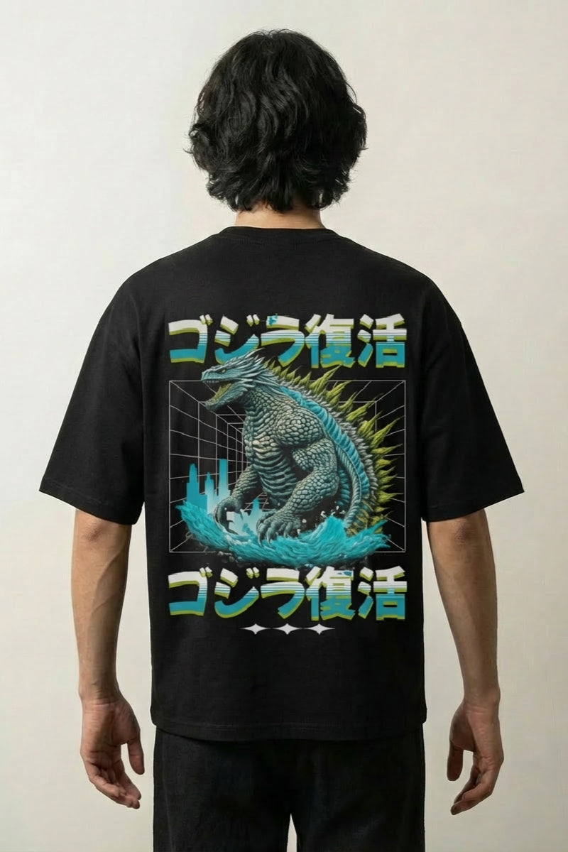 Godzilla T-Shirt, Kaiju Oversized Tee | Japan Clothing – JAPAN