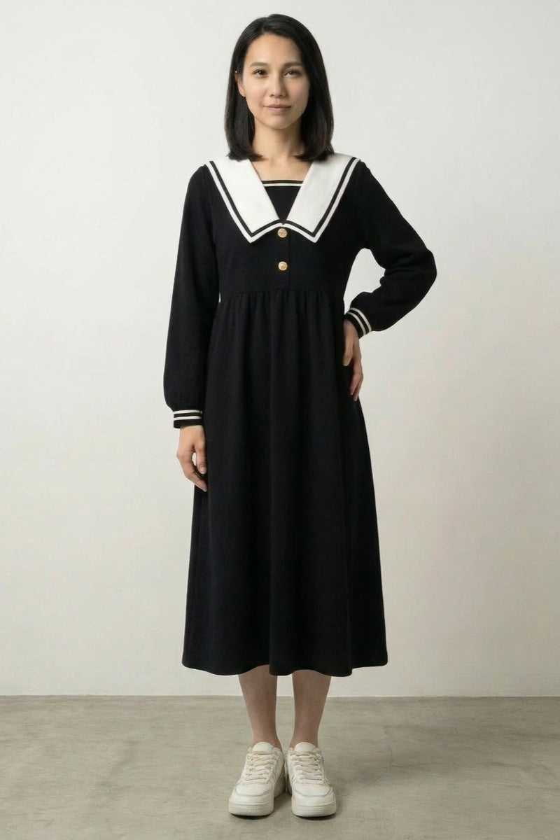 Japanese Black Dress, Sailor Collar