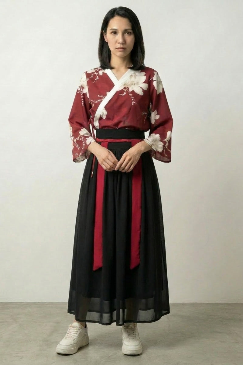 Japanese Dress Woman Yushoku, Taisho Set