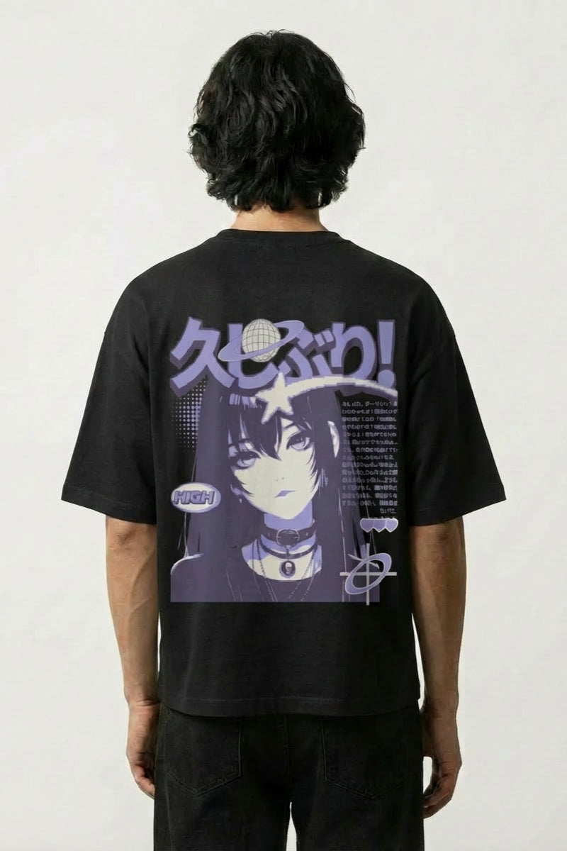 Japanese Manga T-Shirt, Oversized Comic