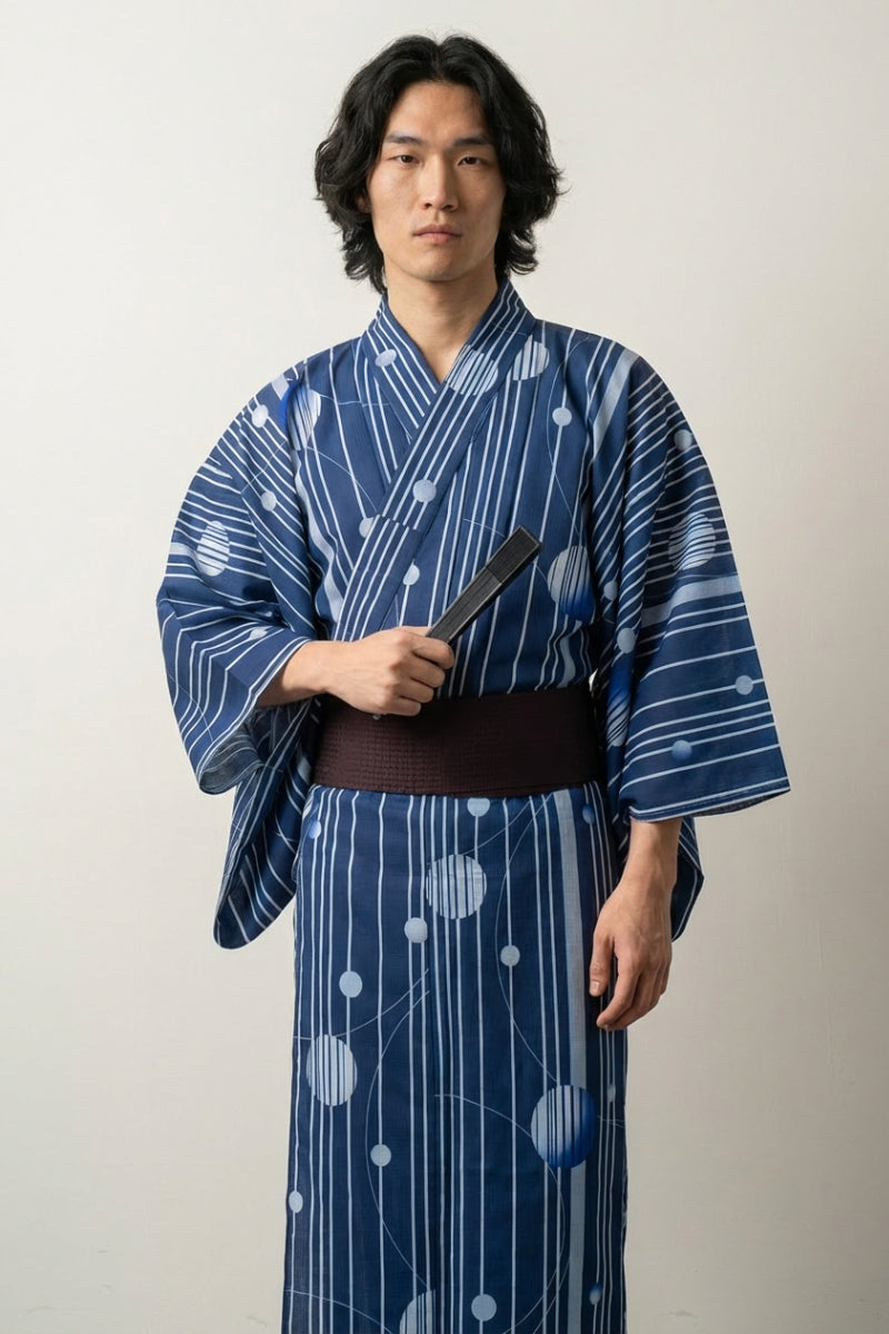 japanese traditional kimono dress blue Men's Yukata Tamahari, Striped Color:Custom (Leave in the note) des fêtes ou même style_group:Estelle Luxe Velvet Dress Black and Gold Wedding