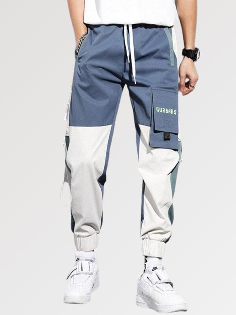 Streetwear White Cargo Pants Men Oversize Wide Pants Harajuku