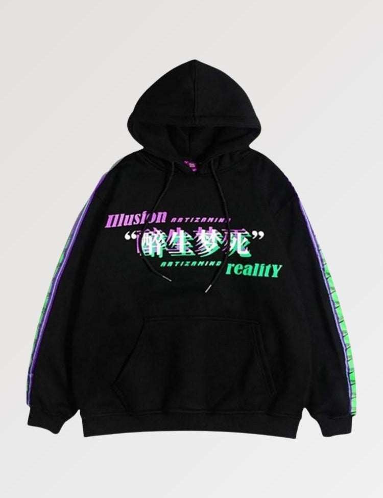 hoodie with japanese letters