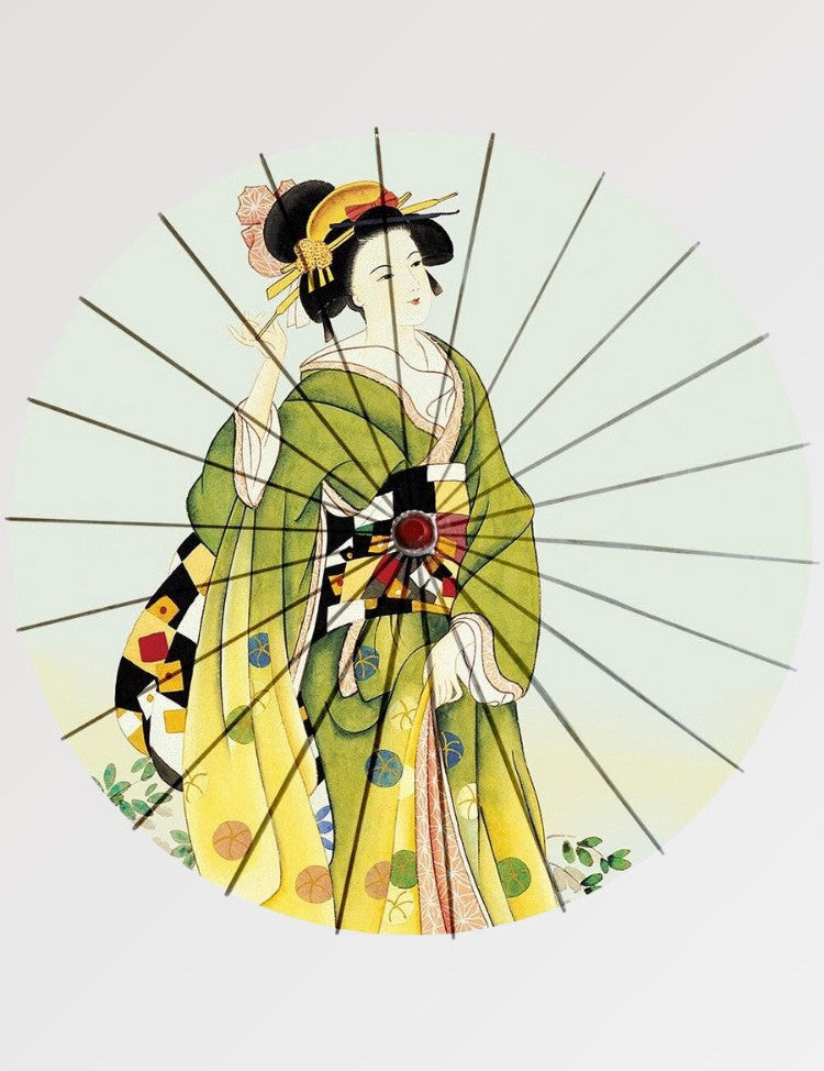 Japanese umbrella kimiko