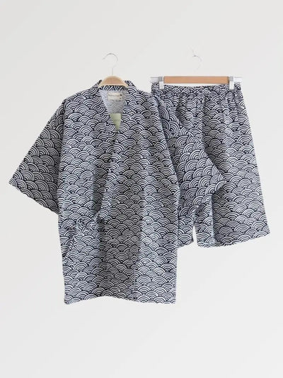 Elegant traditional Japanese style pajamas for men