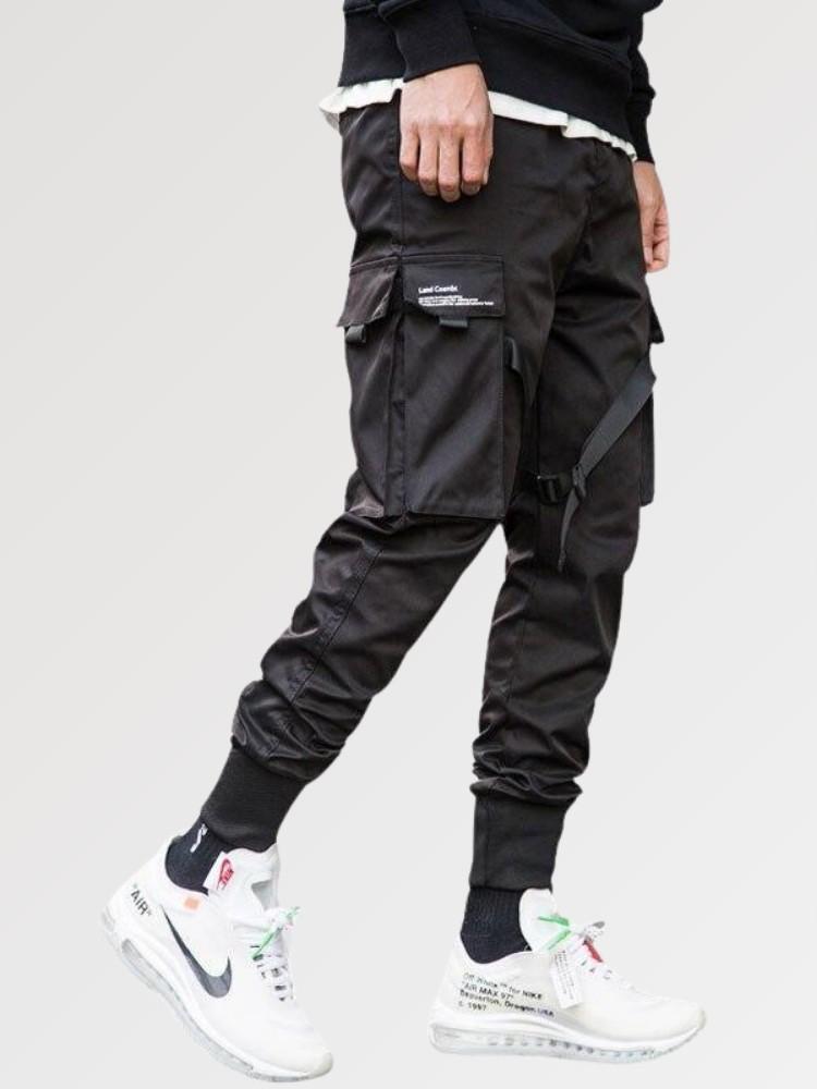Streetwear Pants with Straps Japan-Clothing - Main Image