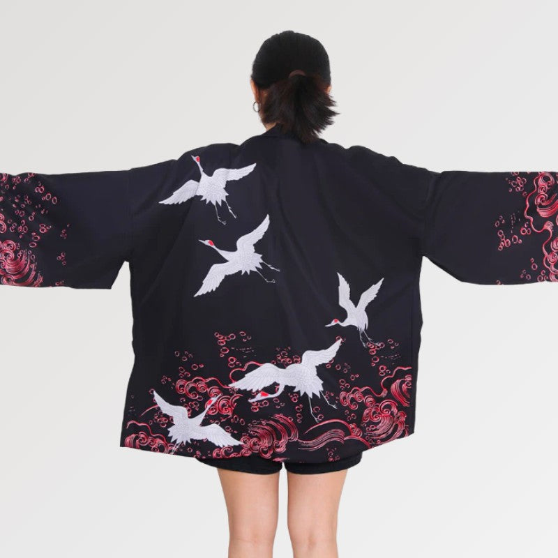 Crane on sale kimono jacket