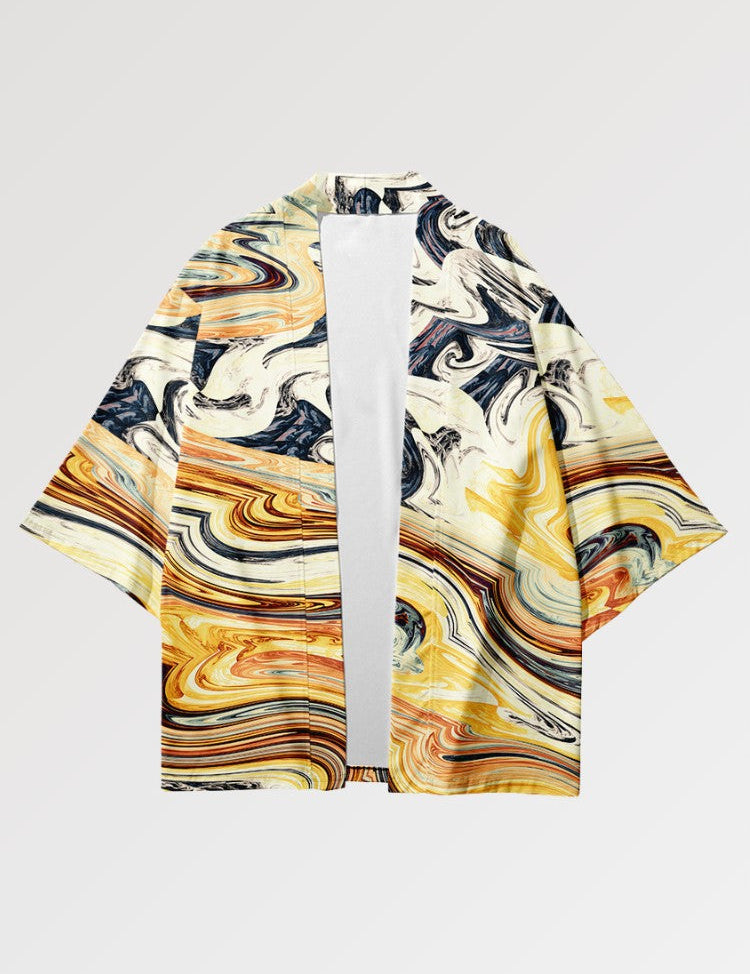 Haori in its abstract pattern for an urban style