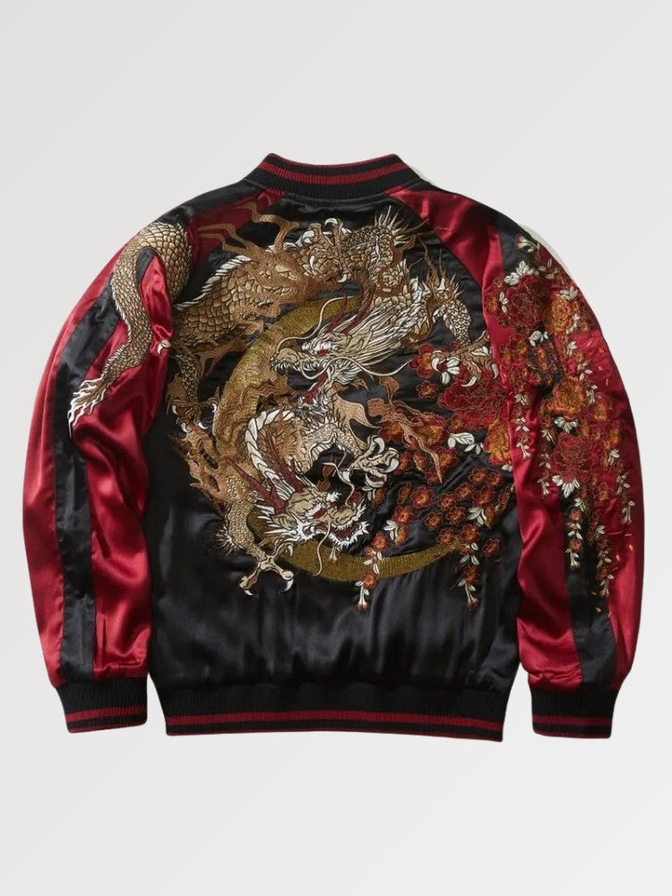 Ancient Dragon Embroidered Sukajan Souvenir Jacket