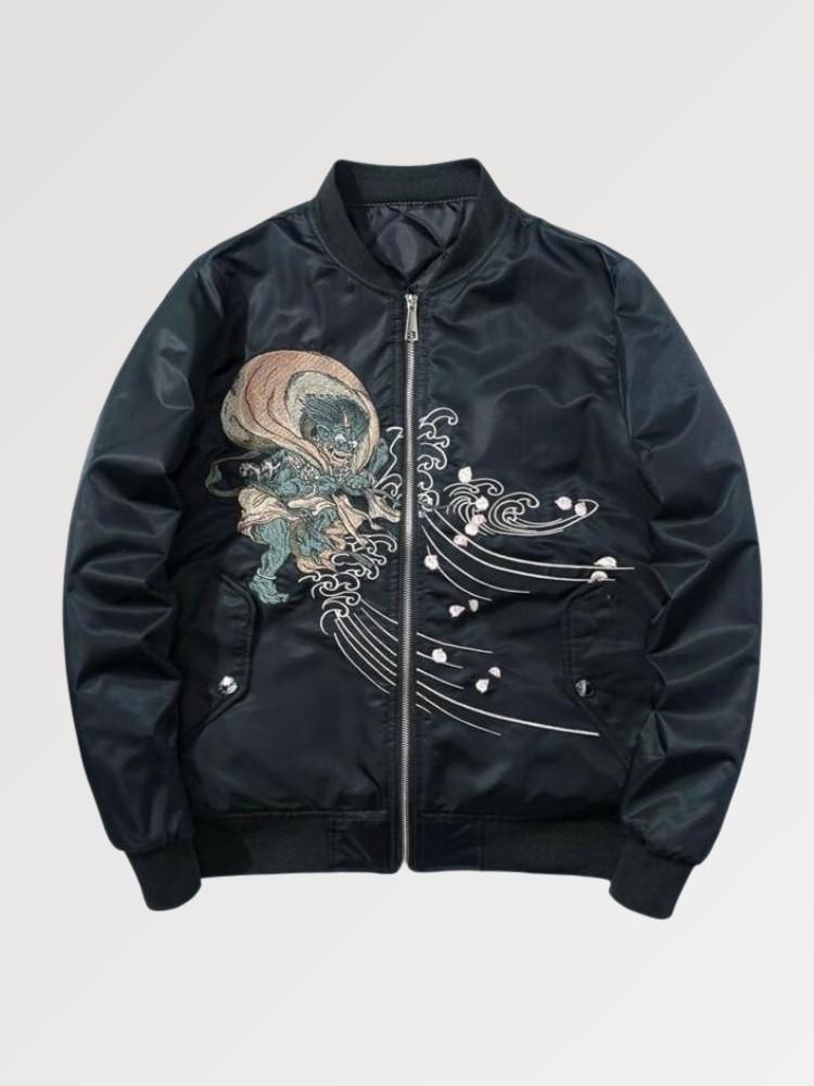 Japanese 2025 embroidered bomber