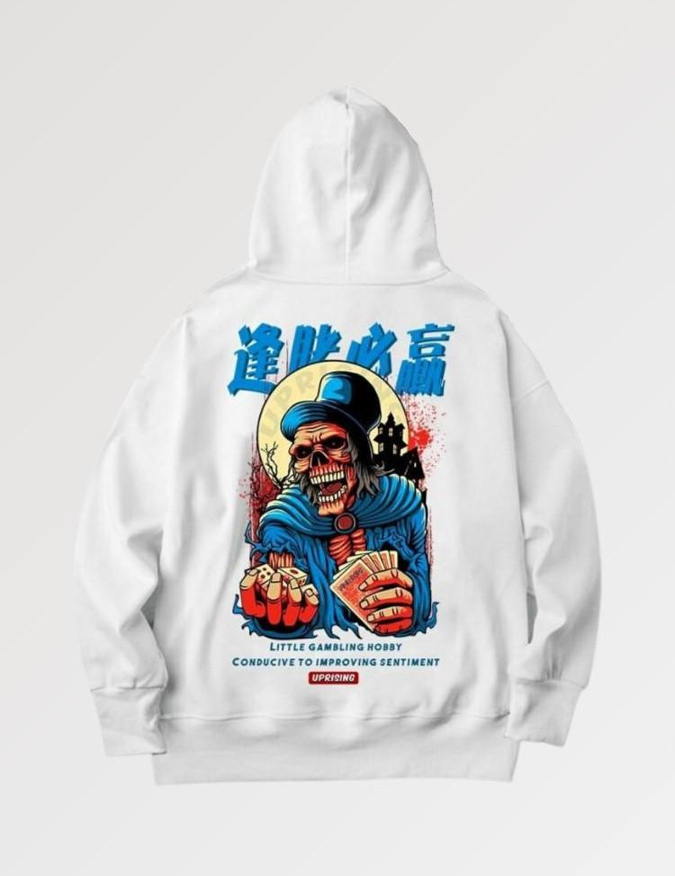 Just put your life on the line to defeat the skeleton on our japanese demon hoodie