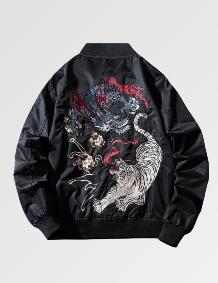 Japanese Embroidered Bomber Jacket