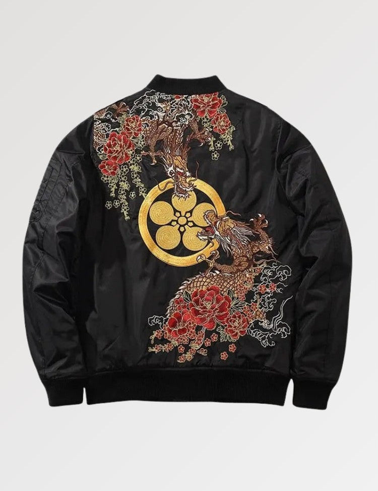 Japanese Floral Bomber Jacket