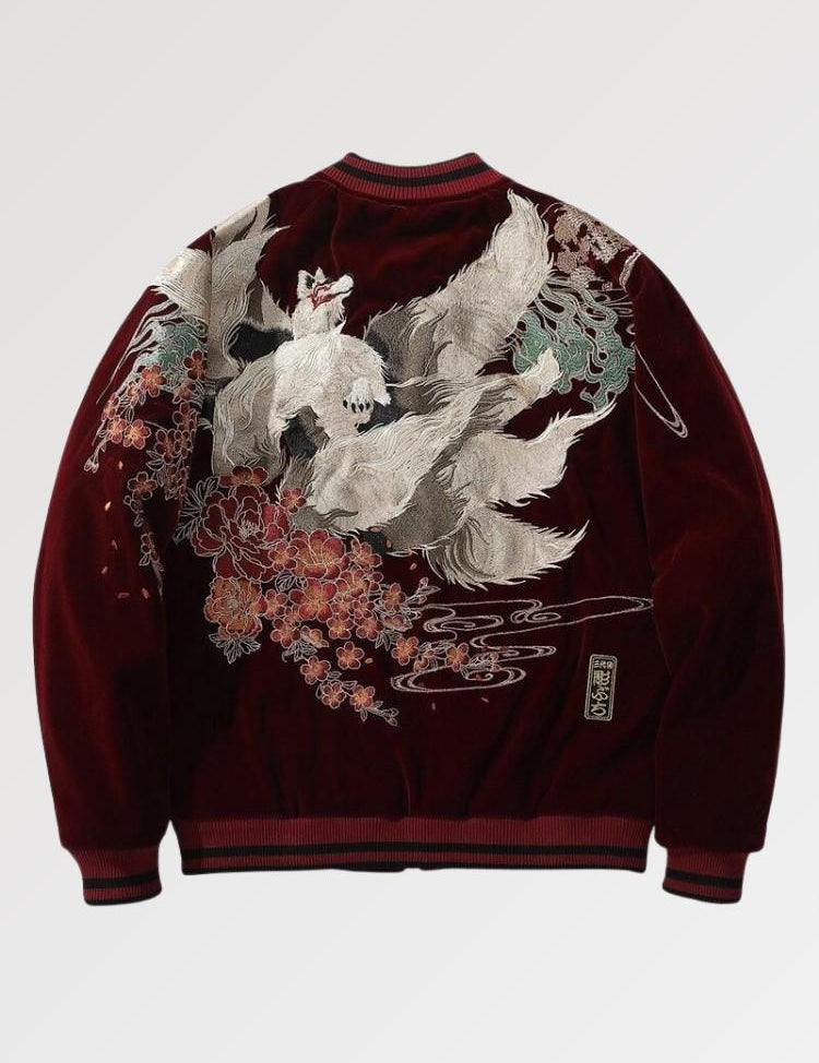 Discover the Japanese culture by getting closer to the Kitsune on our high-end japanese sukajan jacket
