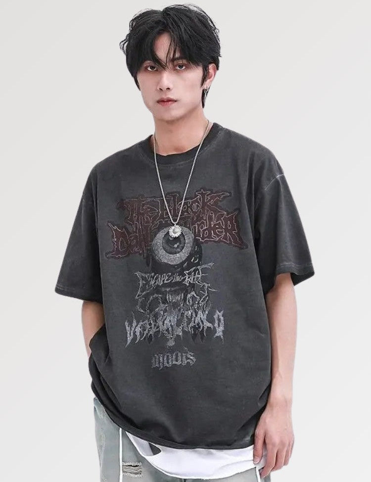 Japanese shirt in a vintage style with a standard cut in durable cotton