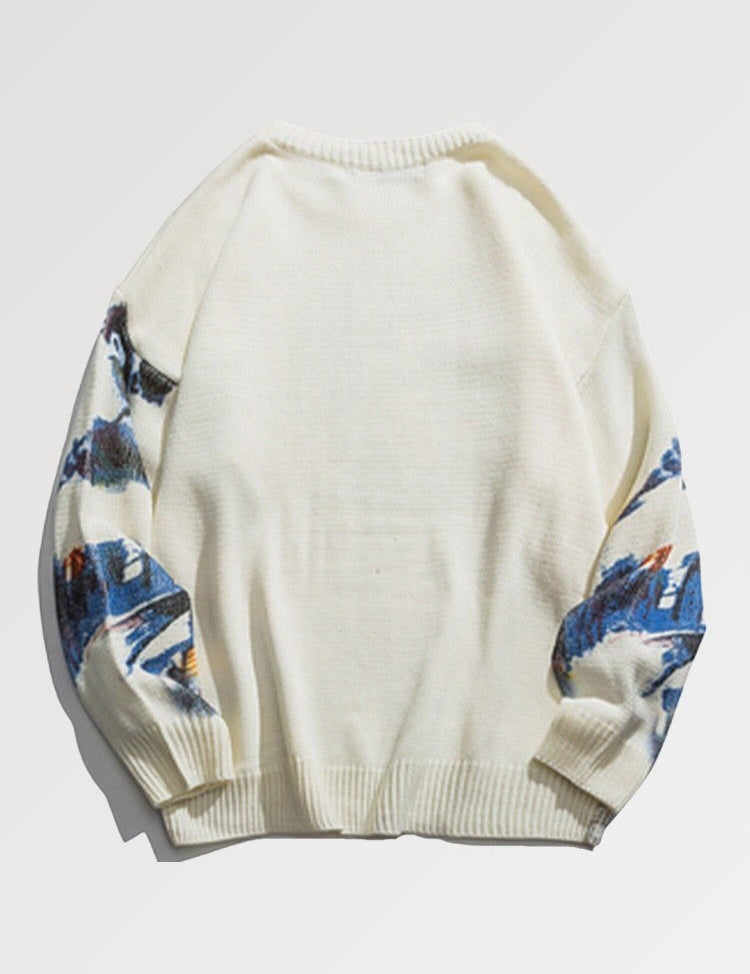 Dedicate your life to the refined artistic practice of traditional Japanese arts with the japanese wool sweater