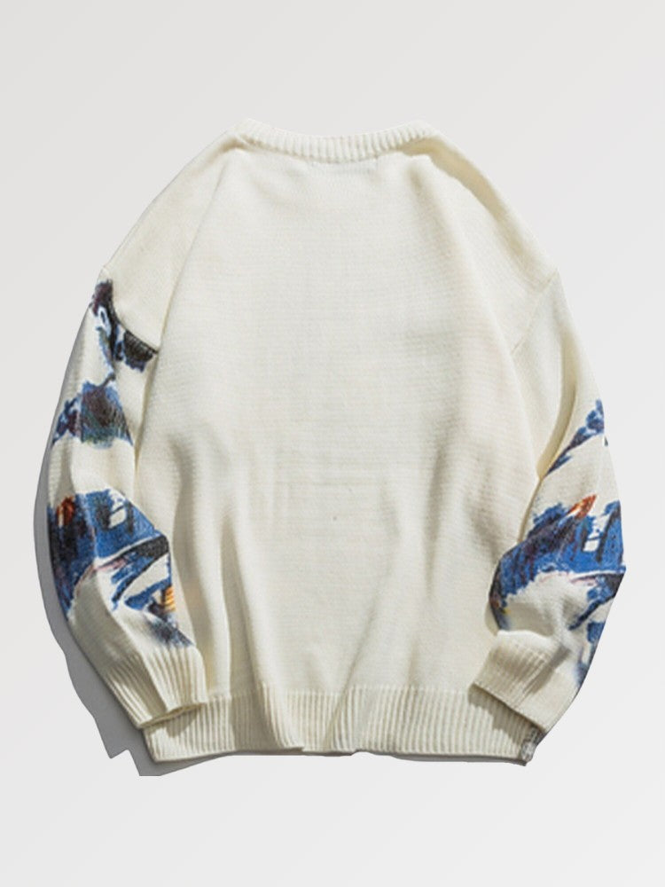 Dedicate your life to the refined artistic practice of traditional Japanese arts with the japanese wool sweater