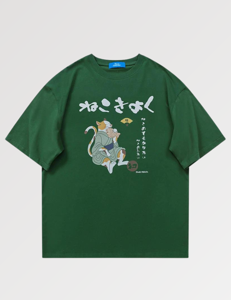 Elegant Japanese tee shirt with traditional design