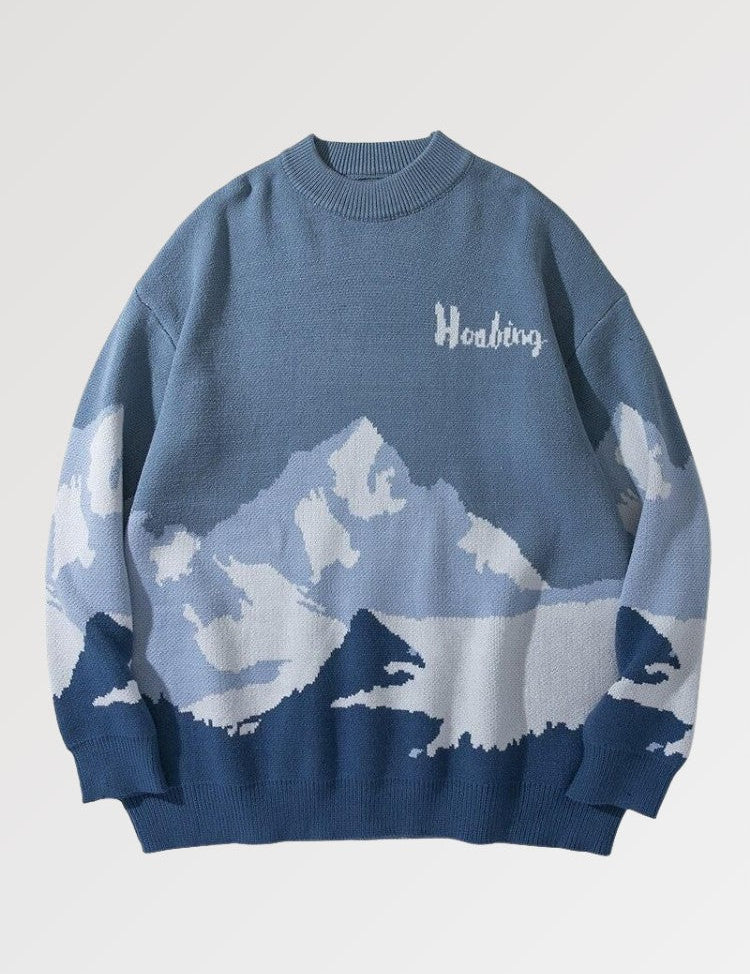 The vintage retro sweater will be a must-have for your Japanese wardrobe