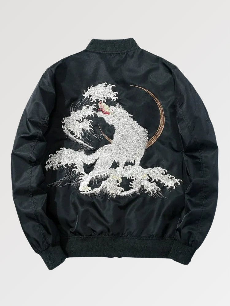 Wolf Bomber Jacket | Japan-Clothing