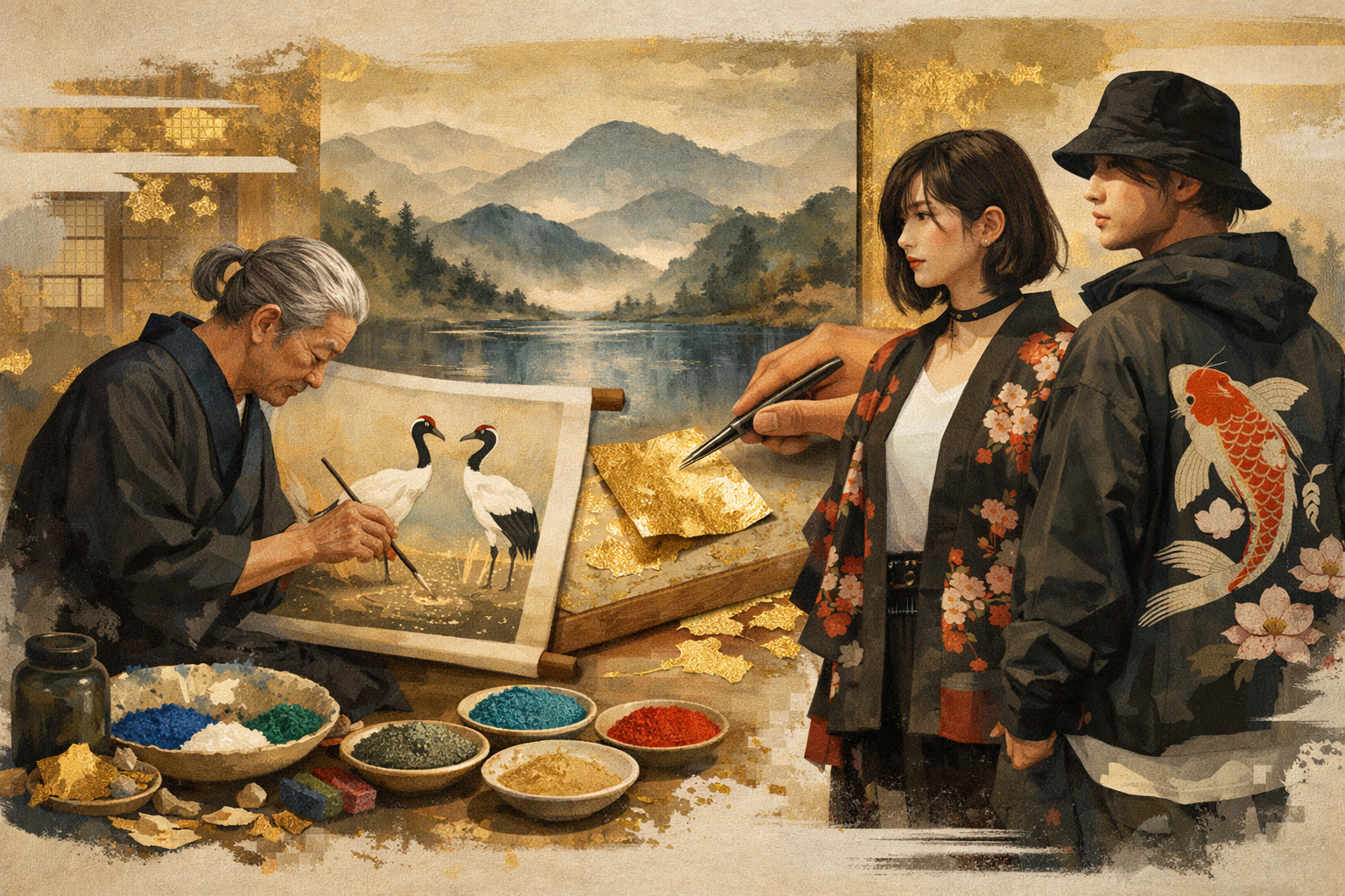 アート・デザイン・音楽 NIHONGA TRADITIONAL JAPANESE PAINTING Nihonga – The Traditional Japanese Painting Style Explained