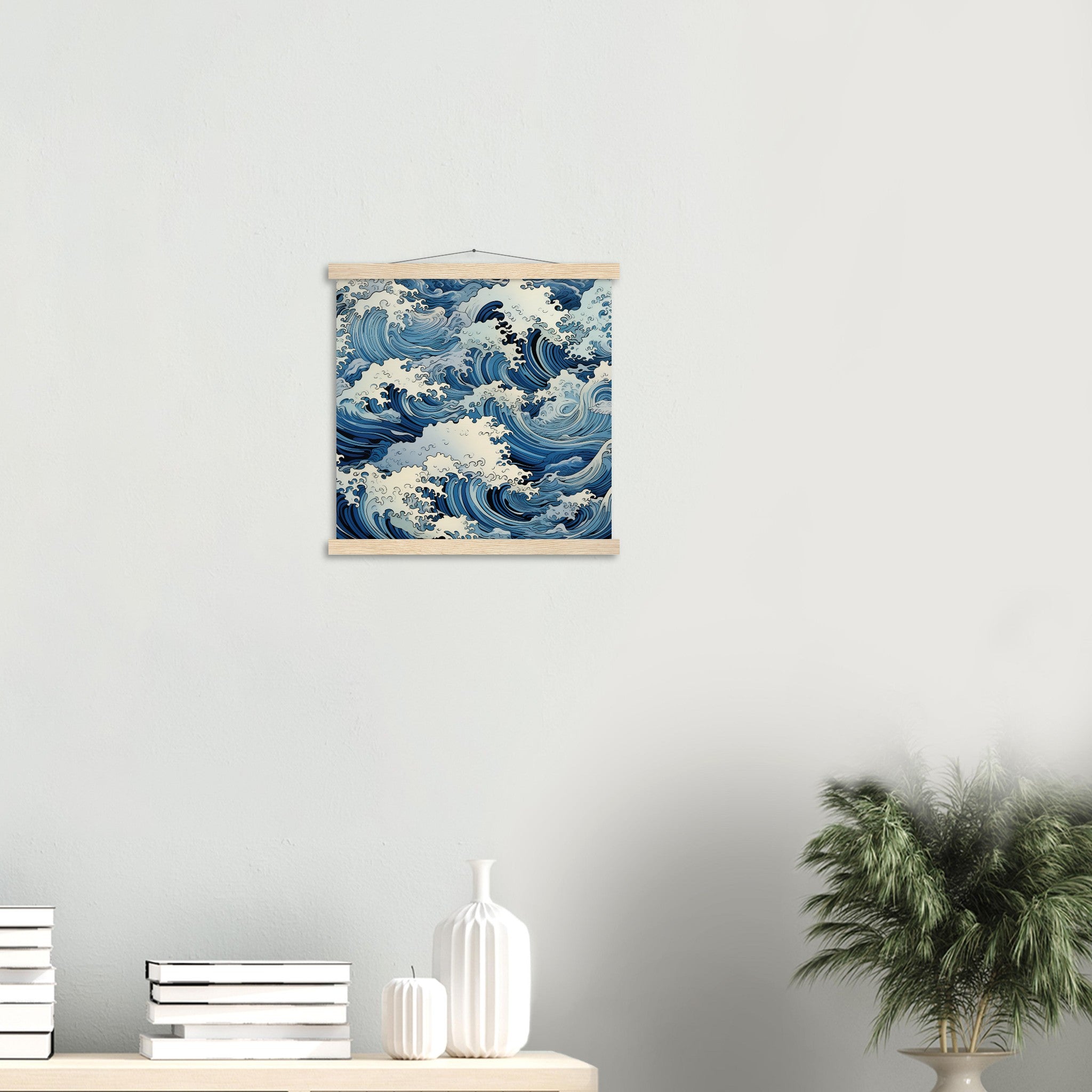 Japanese Wave Painting 'Fukeino'