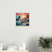 The Wave Japanese Painting 'Utawaro'