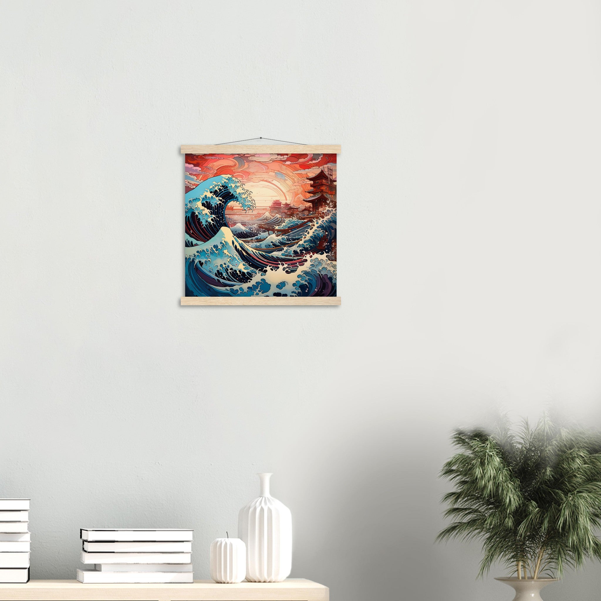 The Wave Japanese Painting 'Utawaro'