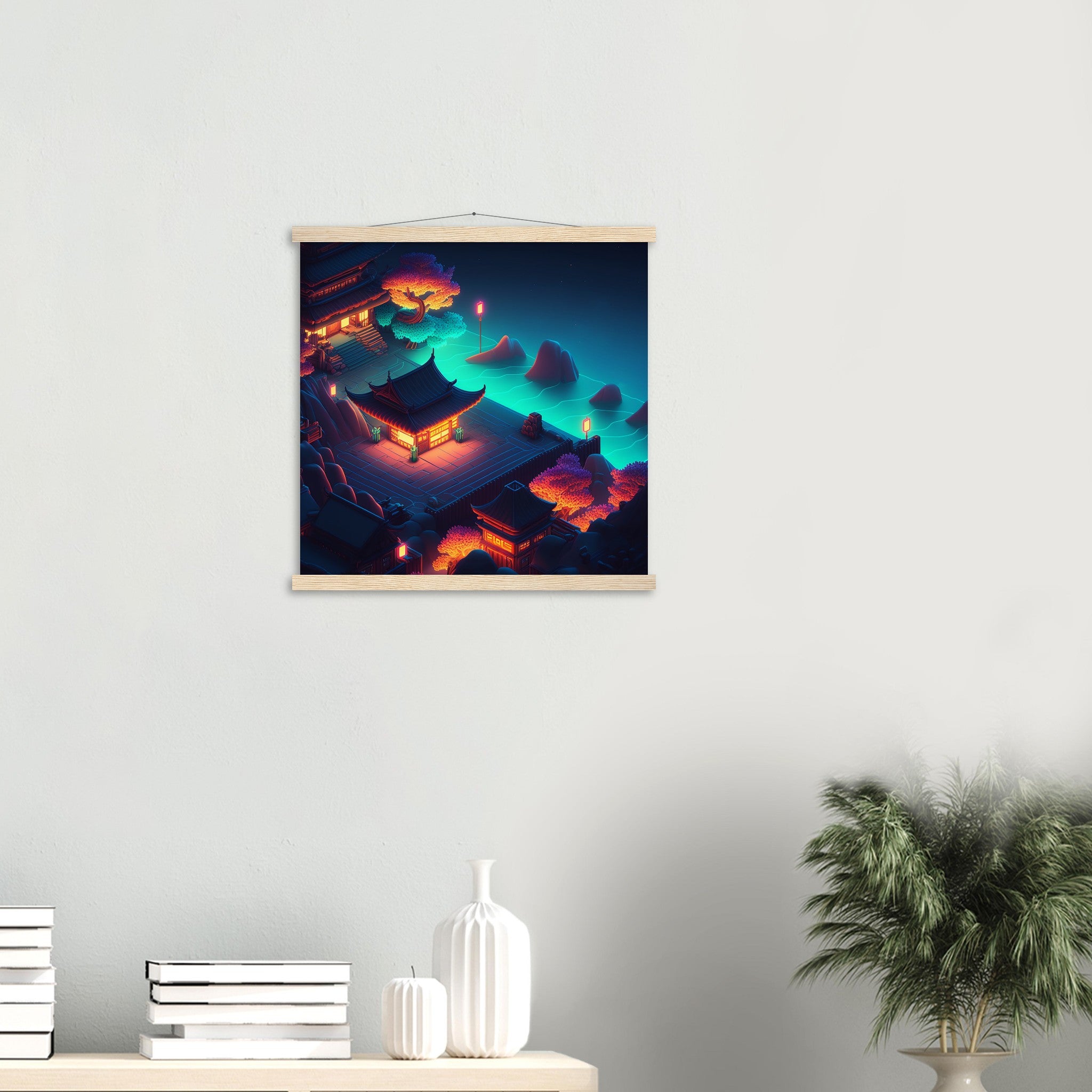 Japanese Design Wall Art 'Koi x Hokusai'