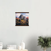 Japanese Temple Painting 'Himeji Castle'