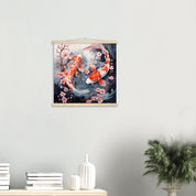 Japanese Koi Fish Painting 'Tetsuki'
