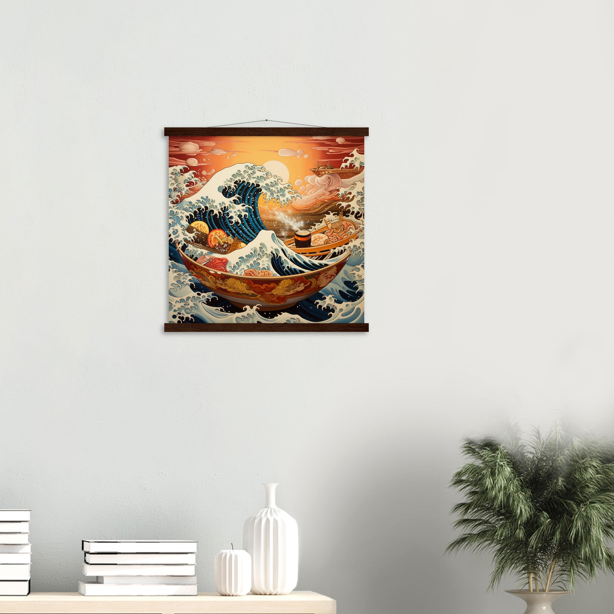 Modern Japanese Wall Art 'Kanagawa'