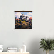 Japanese Temple Painting 'Himeji Castle'