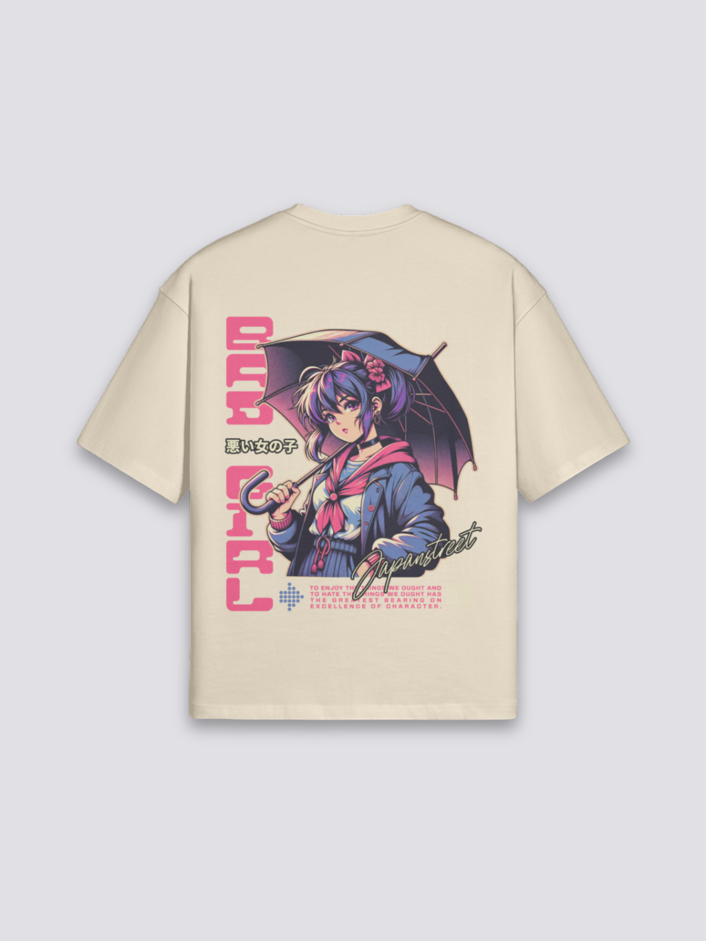 Anime T-Shirt - アニメ — anime heroine graphic (3)