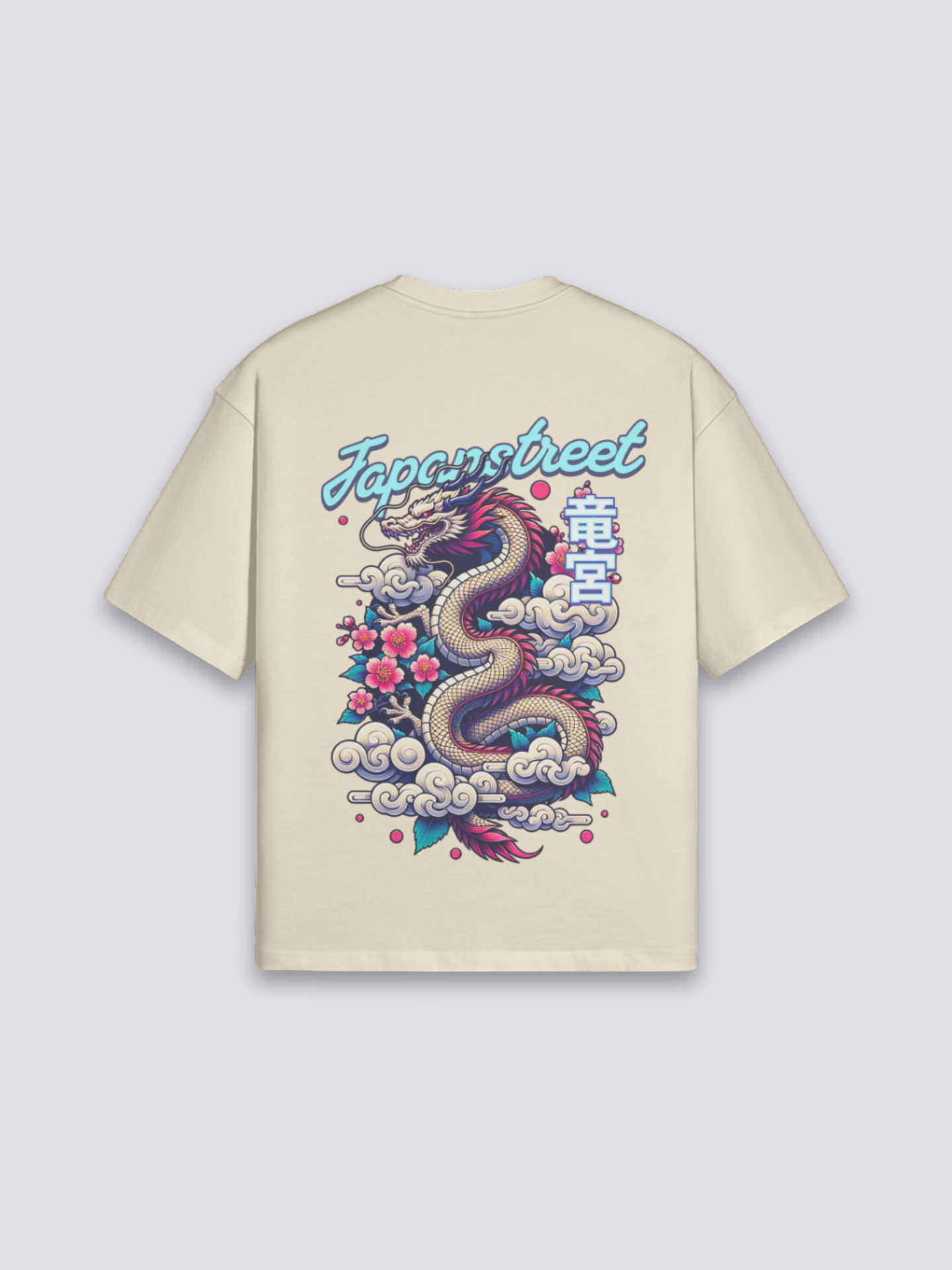 Japanese T-Shirt Brand - りゅうじん — blue dragon graphic (2)