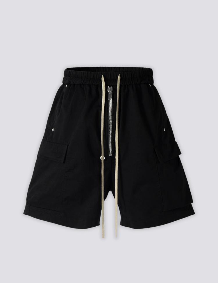 Black Cargo Shorts