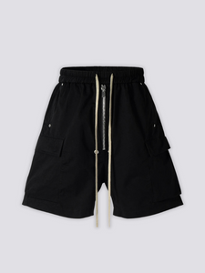 Black Cargo Shorts - 都市
