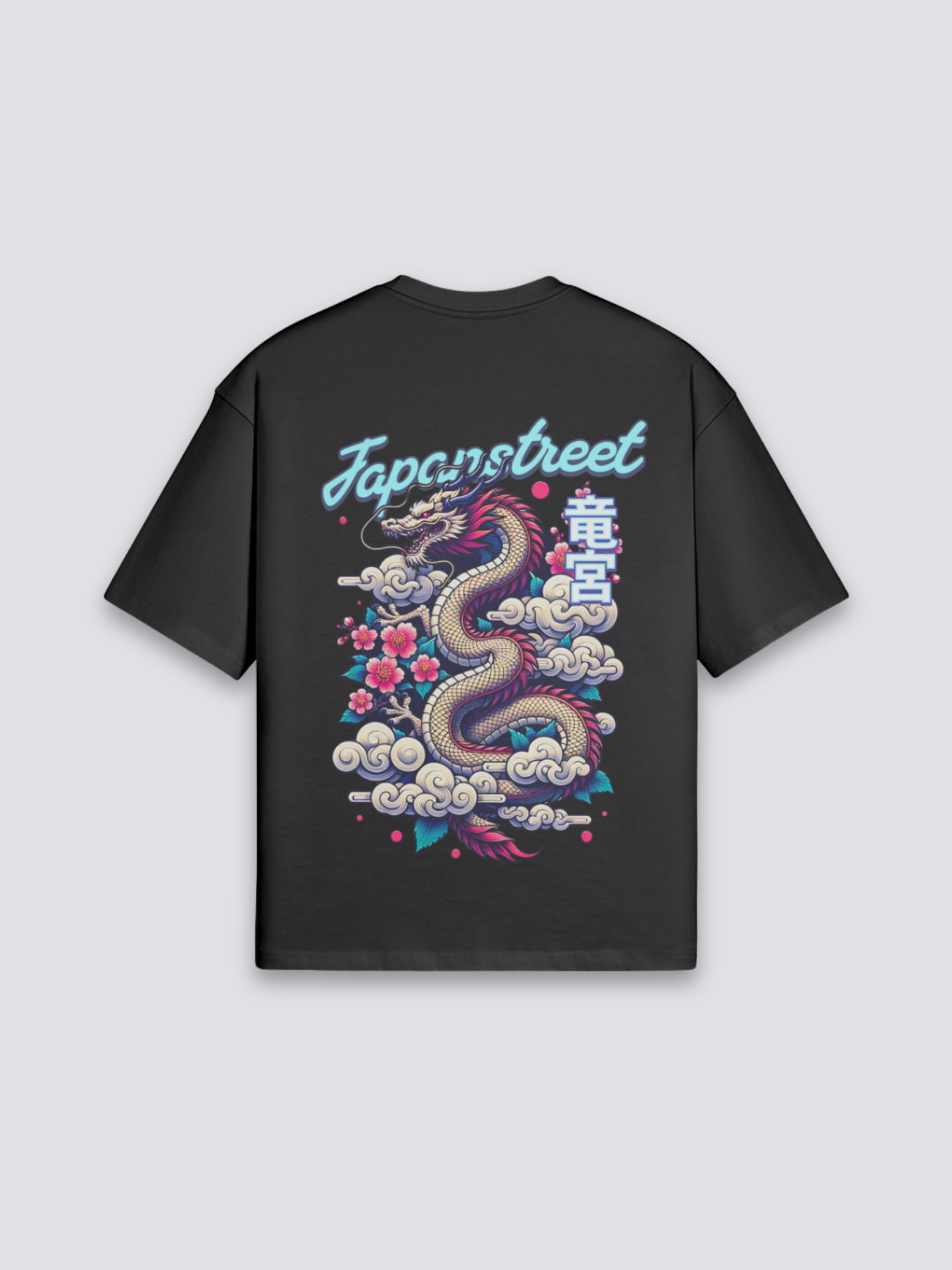 Japanese T-Shirt Brand - りゅうじん — blue dragon graphic (1)
