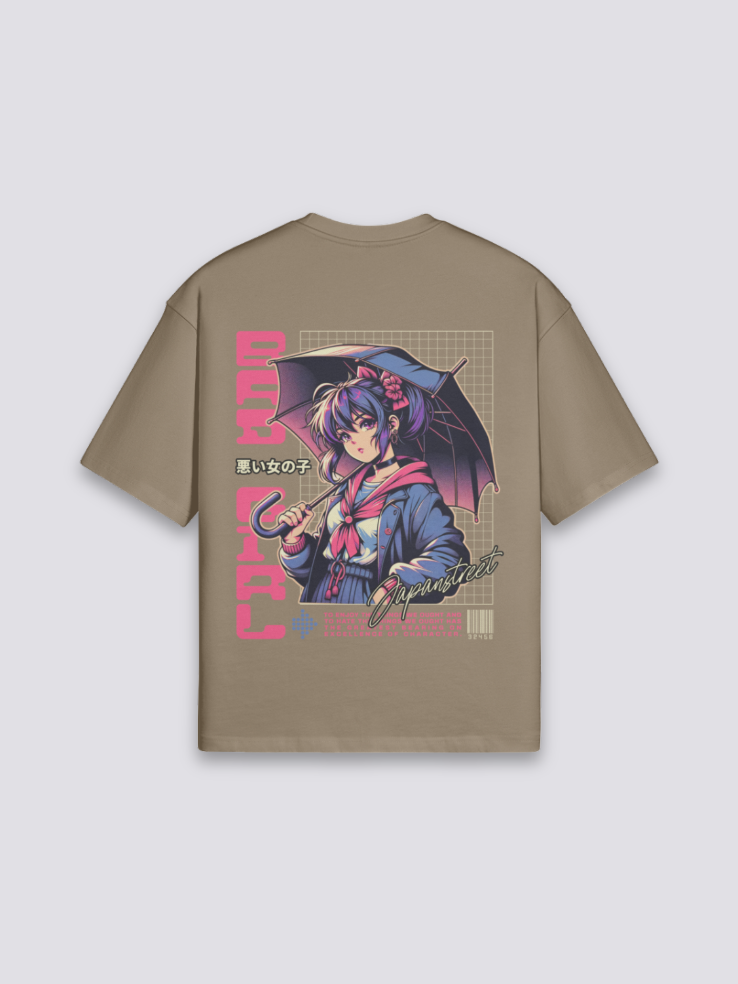 Anime T-Shirt - アニメ — anime heroine graphic (2)