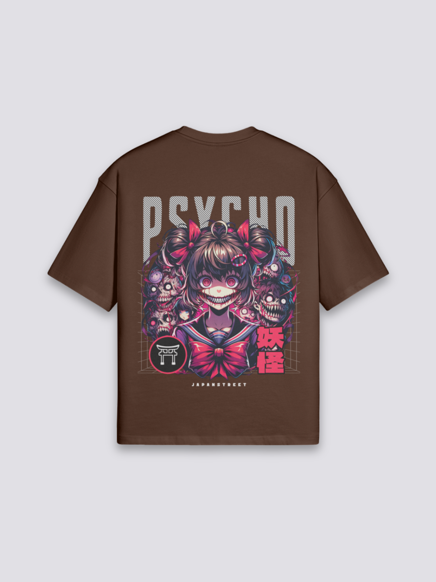Japanese Anime T-Shirt - まんが — anime psycho graphic (1)