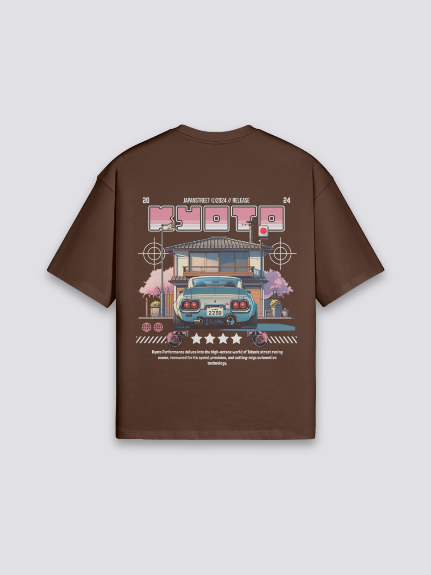 Japanese Car T-Shirt - きょうと — JDM car graphic (2)