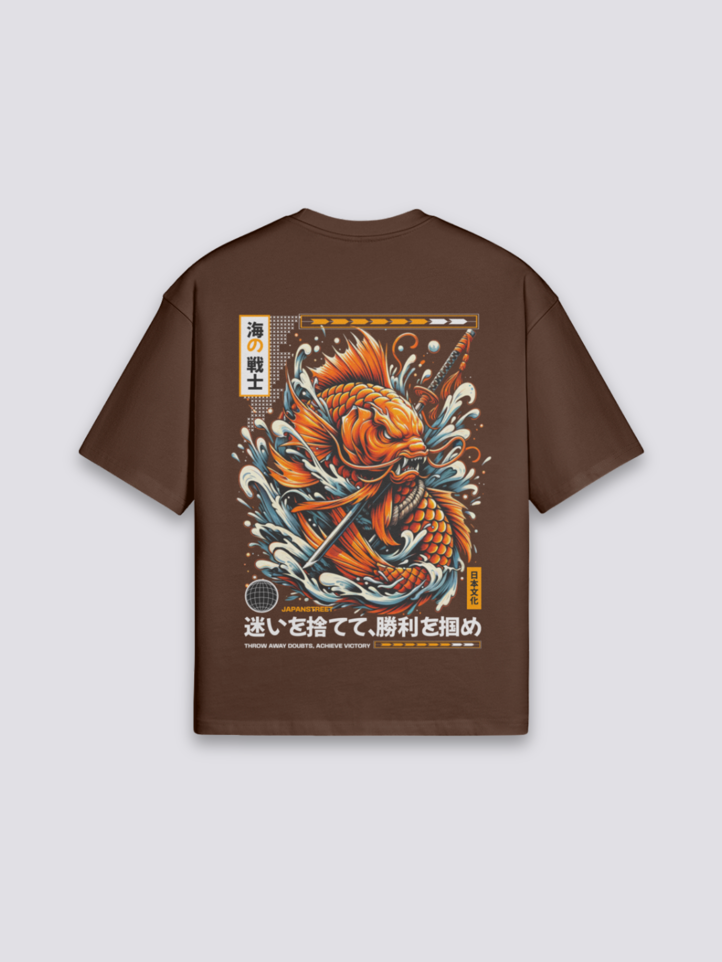 Japanese Graphic T-Shirt - ランチュウ — koi poster graphic (1)