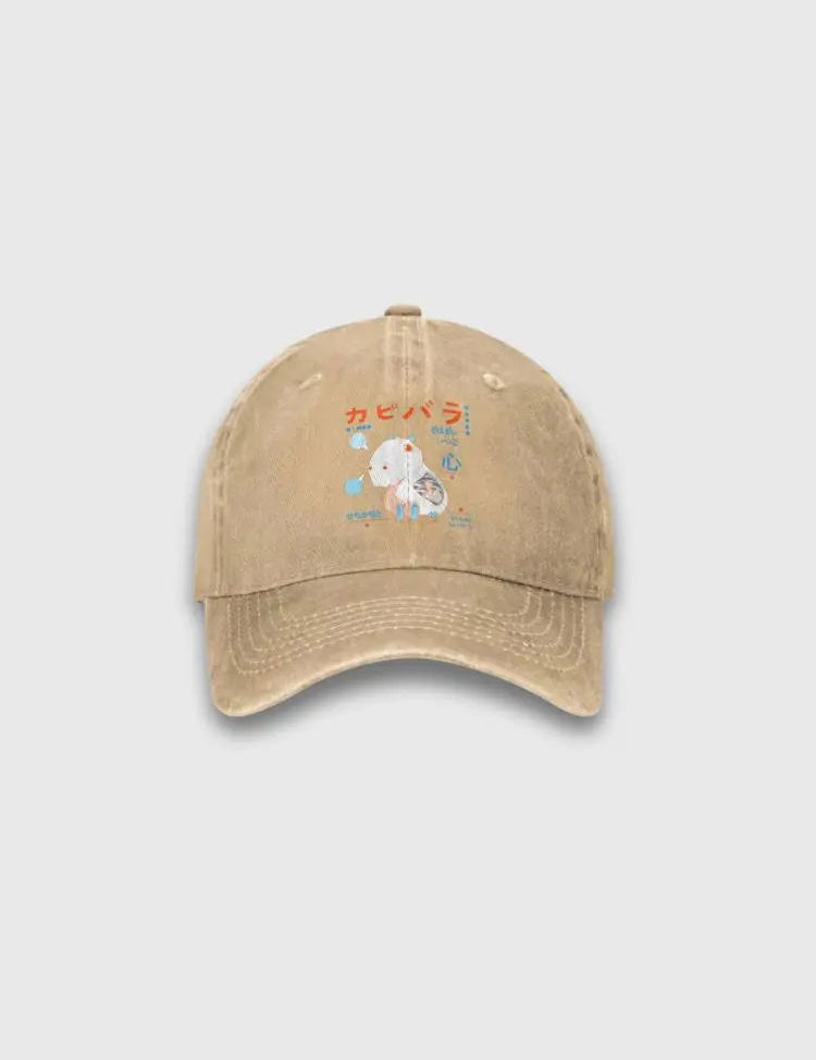 Capybara Japanese Cap