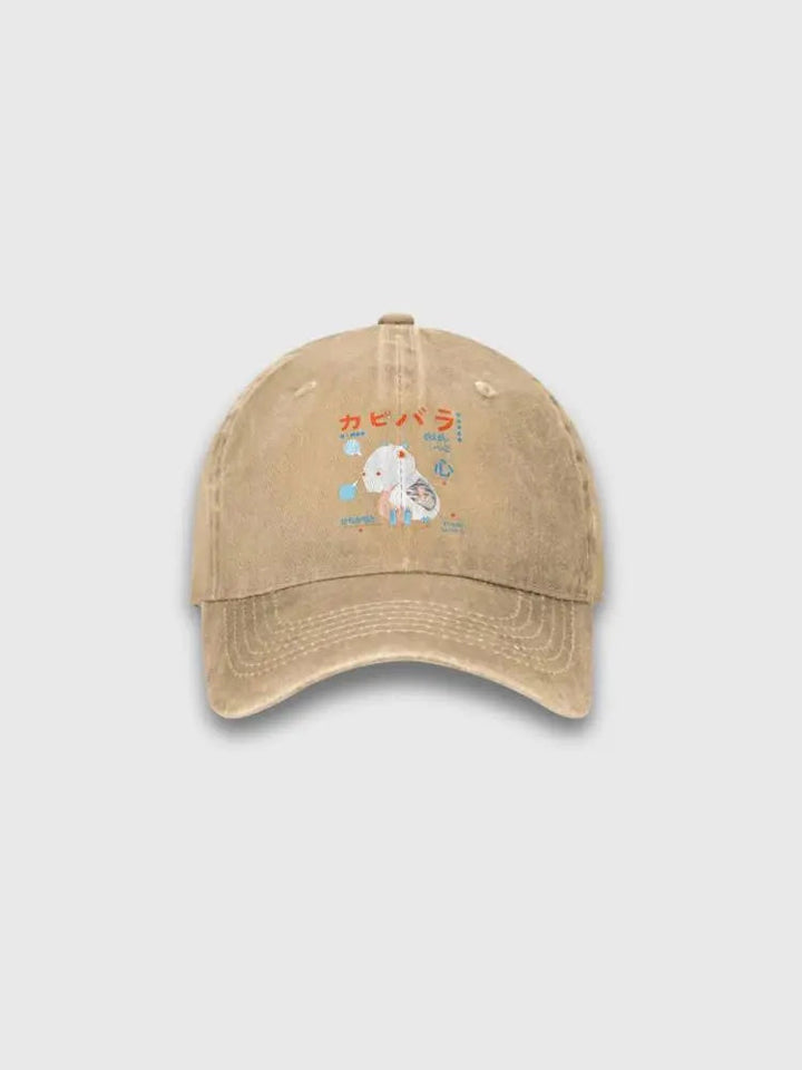 Capybara Japanese Cap