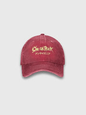 Close-up of japanese cap fabric and craftsmanship