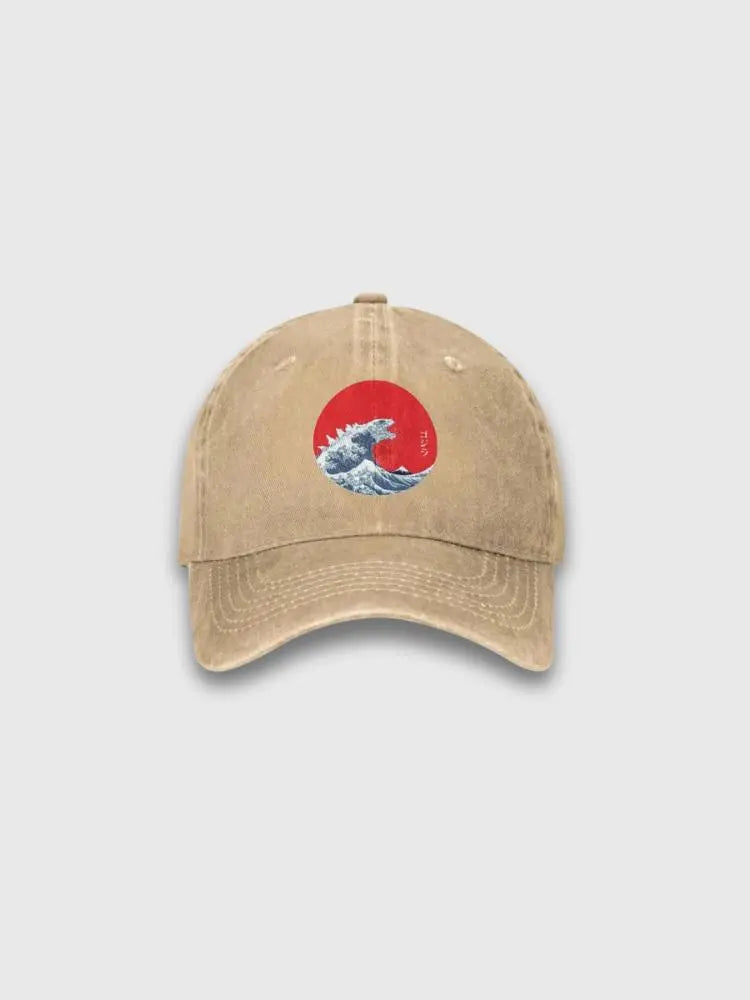Hokusai Japanese Wave Cap