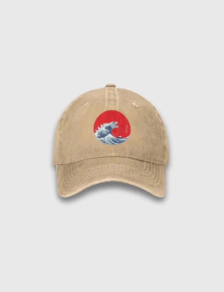 Hokusai Japanese Wave Cap