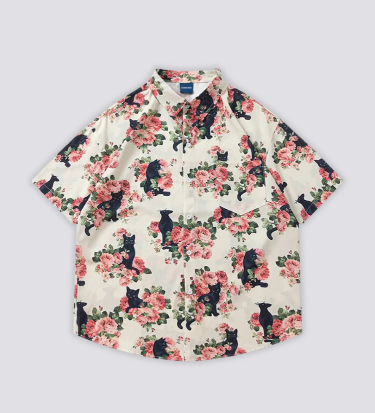 Cat Print Shirt
