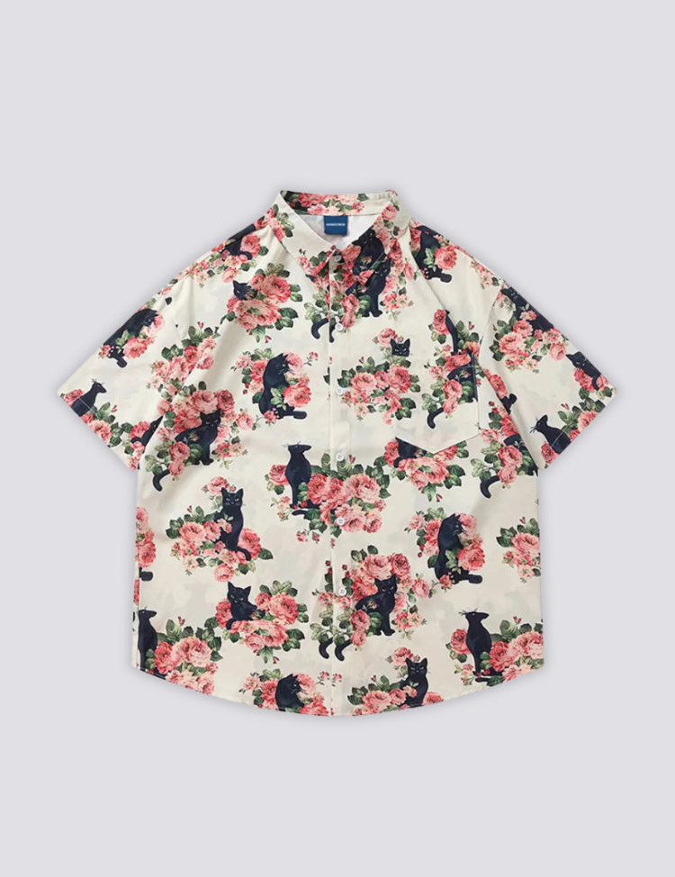Cat Print Shirt